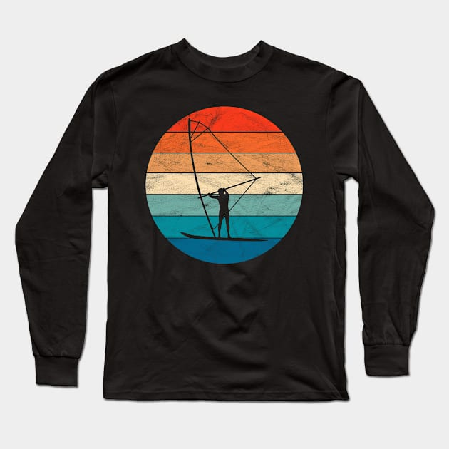 Vintage Windsurfer Long Sleeve T-Shirt by ChadPill